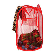 Laundry Hamper Mesh Fabric For Ventilation Foldable Storage Up Clothes Basket - dailyneed.life