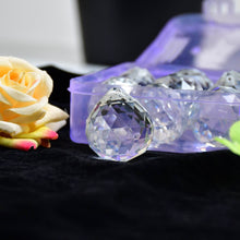 White Crystal Ball Hanging Crystal Ball for Home and Office or Car Decor. - dailyneed.life