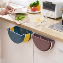 Wall Mounted Hanging Trash Can With Adhesive Hook, Garbage Bin for Kitchen Cabinet Door, Small Collapsible Foldable Waste Bins, Hanging Trash Holder for Bathroom Bedroom Office Car, Portable (1 Pc) - dailyneed.life