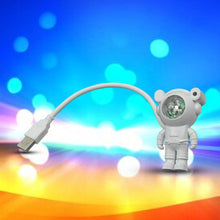 USB Intelligent Voice Projector Astro Night Light Projector, Galaxy Light Star Projector, Cartoon Light, LED Light, Desk Lamp, Mini Night Light, Cartoon Reading Lamp, USB Port for Kids Room Adults Bedroom Party Gaming Room - dailyneed.life