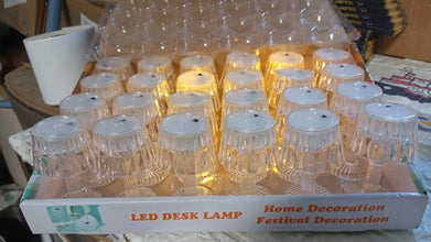 2in1 Transparent Mini Crystal Table Lamp with Reflection Light - dailyneed.life