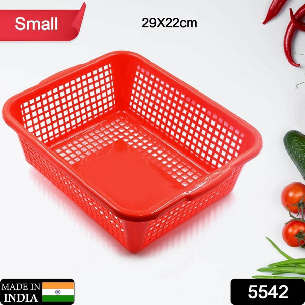 Plastic 1 Pc Kitchen Small Size Dish Rack Drainer Vegetables and Fruits Washing Basket Dish Rack Multipurpose Organizers (29x22CM Mix Color) - dailyneed.life
