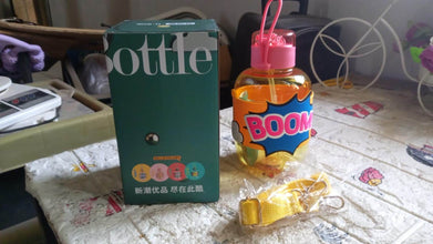 Cute Plastic Water Bottle with adjustable shoulder strap, Straw and Rubber Grip potable drinking cup Water Bottle For Kids | Water Bottle | Return Gift For Kids, Adults | School Water Bottle (1 Pc / 750 ML) - dailyneed.life