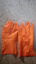 Multipurpose Rubber Reusable Cleaning Gloves, Reusable Rubber Hand Gloves I Latex Safety Gloves I for Washing I Cleaning Kitchen I Gardening I Sanitation I Wet and Dry Use Orange Gloves (1 Pair 40 Gm) - dailyneed.life