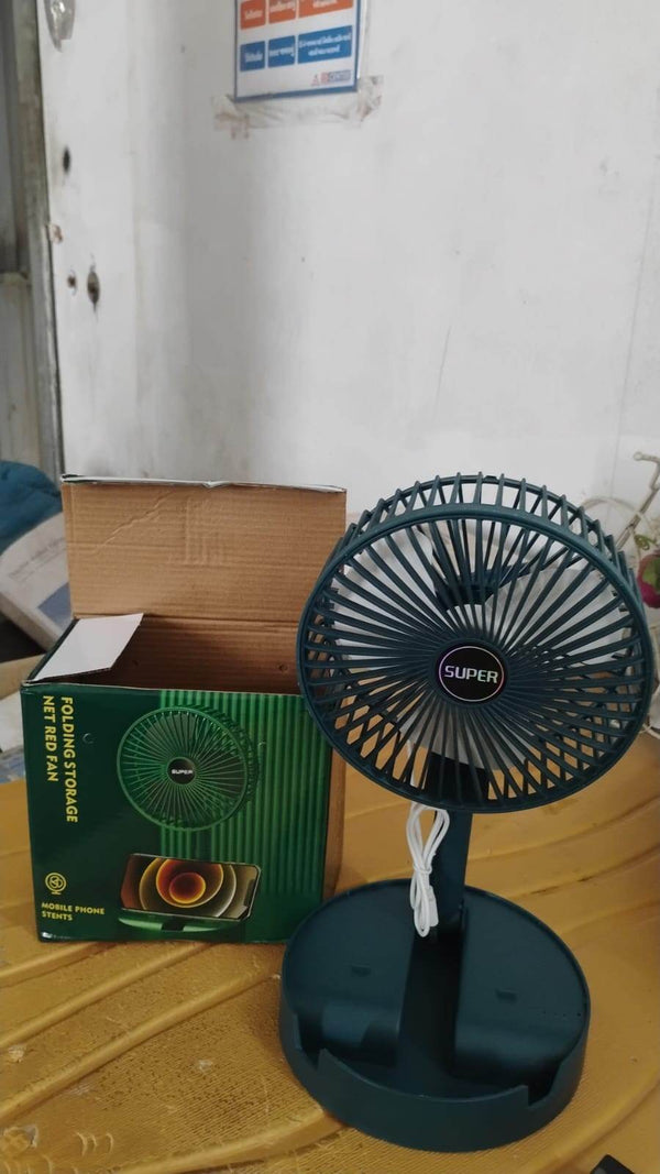 Adjustable Portable Desktop Fan - Telescopic Silent Personal Cooling for Office & Travel (Battery Not Include) - dailyneed.life