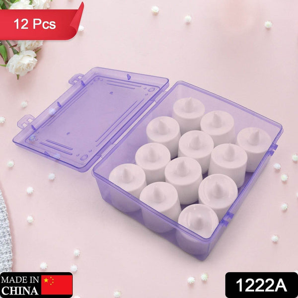Festival Decorative - LED Tealight Candles | Battery Operated Candle Ideal for Party, Wedding, Birthday, Gifts, Diwali (12pc) (White) - dailyneed.life