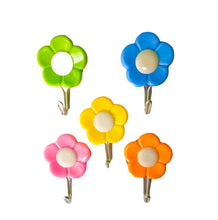 Plastic Self-Adhesive Flower Shape Hooks (Pack of 5) - dailyneed.life