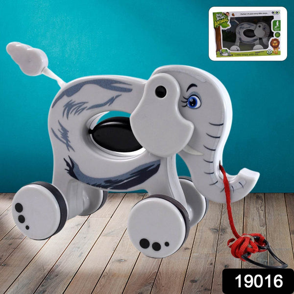 Pull Along Toddler Toy, Pull Along Toy with Attractive Design (Elephant) - dailyneed.life