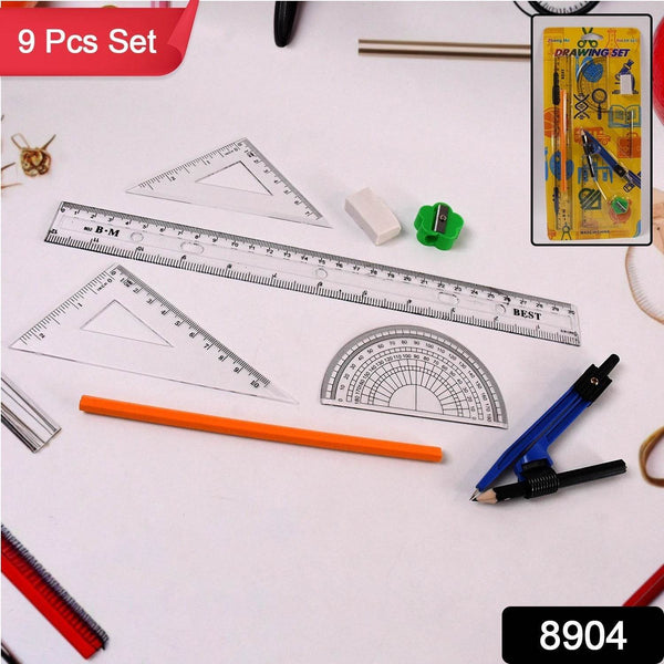 9 in 1 Stationery Set for School Student Office, Draft Rulers - dailyneed.life