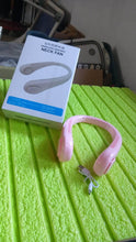 Portable Neck Fan: Holiday Hands Free Bladeless Neck Fan, 360° Cooling Hanging Fan, USB Rechargeable Personal Neck Fan, Wearable Neck Fan Suitable for Traveling - dailyneed.life
