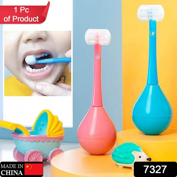 Soft Bristle 3-Sided Training Toothbrush – Inverted Silicone Head for Kids (Ages 2-12, 1 Pc) - dailyneed.life