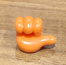 Orange Multifunctional Multi functional Hand Shape Wall Clip Hanger Keys Cable Holder - dailyneed.life