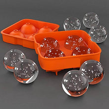 Ice Trays for Freezer Whiskey Ice Cube Plastic Ball Maker Mold Sphere Mould 4 Holes New Ice Balls Party Brick Round Tray Bar Tool ice for Whiskey - dailyneed.life