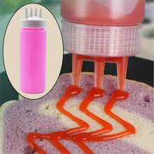 Plastic Bottles with 3 Nozzel for Sauce, Mayonnaise, Chocolate Syrup (Pack of 2Pc) - dailyneed.life