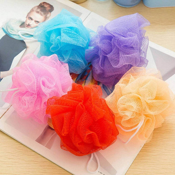 Bath Shower Loofah Sponge Pouf Body Scrubber (Pack of 6Pcs) - dailyneed.life