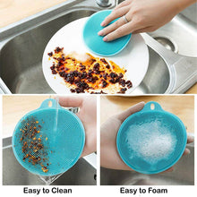 Silicone Dish Scrubber Sponge Mildew Free, Non Stick (Mix Color) - dailyneed.life