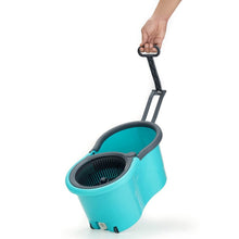 Quick Spin Mop Plastic spin, Bucket Floor Cleaning, Easy Wheels & Big Bucket, Floor Cleaning Mop with Bucket - dailyneed.life