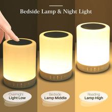 Wireless Night Light LED Touch Lamp Speaker Bluetooth speaker - dailyneed.life
