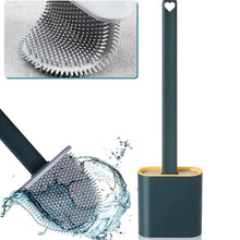Silicone Toilet Brush with Holder Stand for Bathroom Cleaning - dailyneed.life