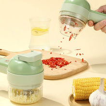 4 in 1 Handheld Electric Vegetable Cutter Set, Multifunction Mini Chopper Food Processor, Wireless Electric Garlic Mud Masher, for Garlic, Chili ,Onion, Ginger - dailyneed.life