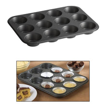 Nonstick Aluminium Muffin Tray Cupcake Pan Tray (12 Cup Cavities) - dailyneed.life