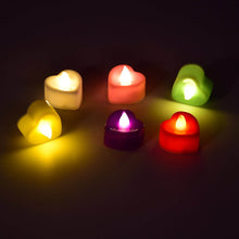 HEART LED FESTIVAL TEALIGHT WITH BATTERY OPERATE, Diwali ( 24PCS ) - dailyneed.life