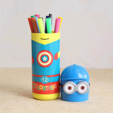 Minions Sketch Pen Set with Attractive Designed Case (Pack of 12) - dailyneed.life