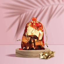 Net Fabric Drawstring Pouch – Ideal for Dry Fruits, Organza Shagun Potli (Mix Sizes & Design) - dailyneed.life