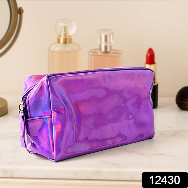 Holographic Shiny Waterproof Travel Cosmetic Pouch (1 Pc) - dailyneed.life