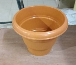 Garden Heavy Plastic Planter Pot / Gamla 8 inch (Brown, Pack of 1,Medium ) - dailyneed.life