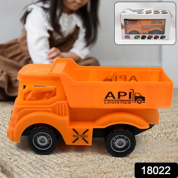 Friction Powered Dumper Toy Truck For Kids | With Opening Container Feature | Strong & Durable Plastic Material | Indoor & Outdoor Play Birthday Gift for Baby Boys & Girls (1 Pc) - dailyneed.life