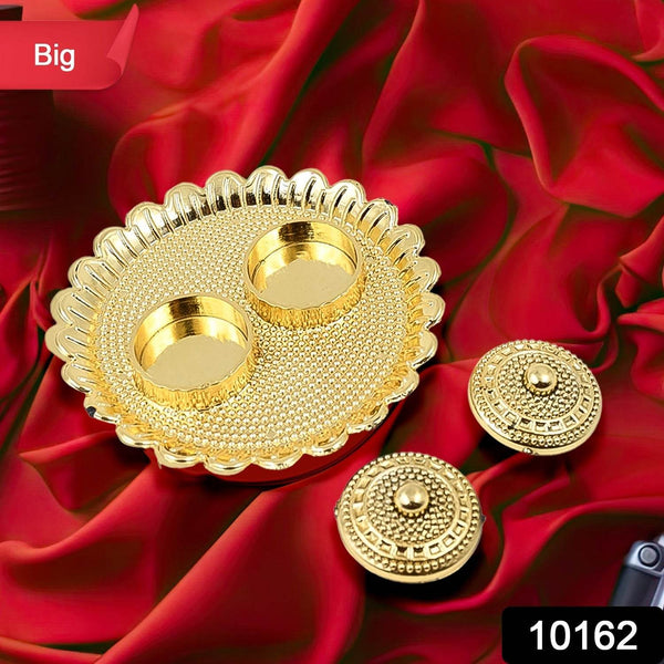 Round Shape Special Puja Thali, Kumkum Thali Holder (1 Pc / Big) - dailyneed.life