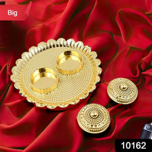 Round Shape Special Puja Thali, Kumkum Thali Holder (1 Pc / Big) - dailyneed.life