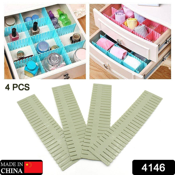 Adjustable Drawer Dividers (4 Pc Set): Organize Cabinets & Closets - dailyneed.life