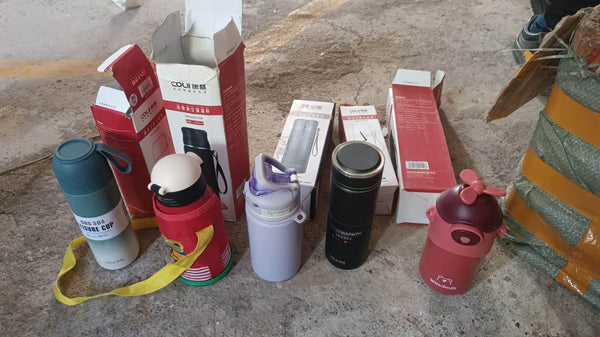 Stainless Steel Water Bottles 500 ML Approx (Mix Design & Color / 1 Pc) - dailyneed.life