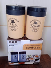 Accurate Seal Tea Sugar Coffee Container, Plastic Damru Shaped Tea, Coffee, Sugar Canisters Jar, New Airtight Food Seal Containers for Salt, Dry Fruit, Grocery 2 Section (800 ML Approx) - dailyneed.life