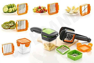 Premium Vegetable Dicer Multi Chopper Set 5 in 1 Cutting Blades - dailyneed.life