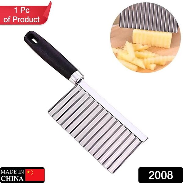 Stainless Steel Crinkle Cutter Knife for Salad and Vegetables - dailyneed.life