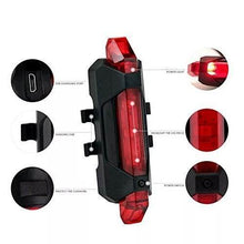 Rechargeable Bicycle Front Waterproof LED Light (Red) - dailyneed.life