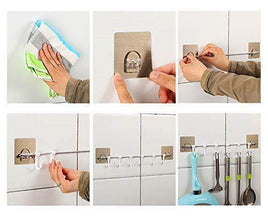 Plastic Sticker Self Adhesive Multipurpose Hanger Hooks - dailyneed.life
