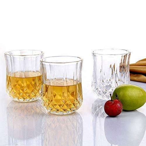 Heavy unbreakable Stylish look fully Transparent Glasses Set 250 ml (6pcs) - dailyneed.life