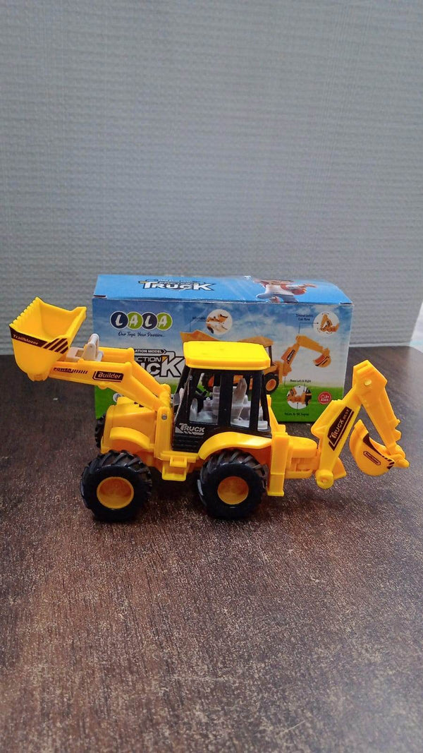 LALA Friction Powered JCB Style Backhoe Loader Construction Toy Truck for Kids (1 Pc) - dailyneed.life