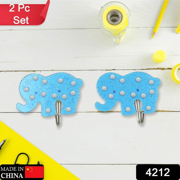 Strong Self-Adhesive Hooks (2 Pc): Heavy Duty, Waterproof, Multipurpose - dailyneed.life