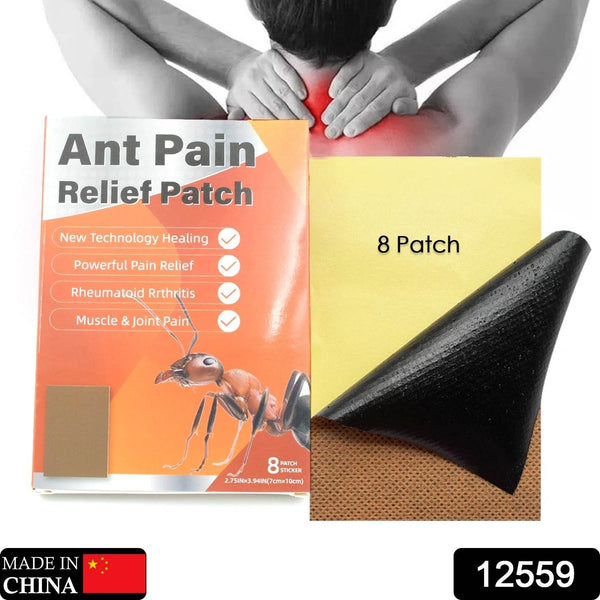 Ant Pain Relief Patch - Pack of 8 Patches | Instant Relief from Muscular Pain & Joint Pain| Natural Pain Relief Patches | Powerful Pain Relief, No Side Effects - dailyneed.life