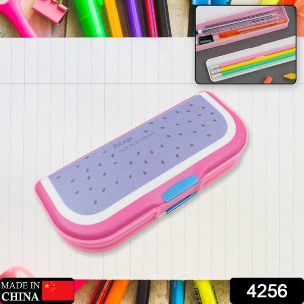 Multipurpose Cartoon Pencil Box – 2-Compartment Compass Box for Kids (Mix Color 1 Pc) - dailyneed.life
