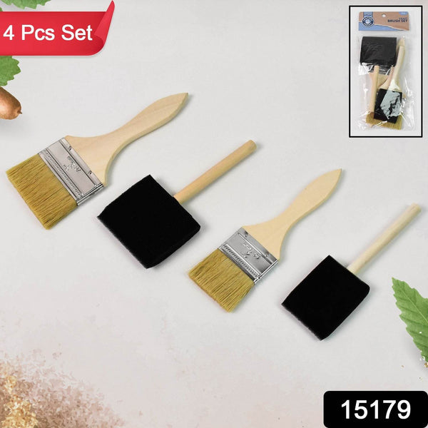 Paint Brush for Wall Painting & Foam Brush Painting Sponge Tool (4 Pcs Set) - dailyneed.life