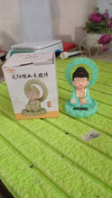 Plastic Solar Powered Moving Head Sitting Action Buddha Statue (1 Pc / Mix Color) - dailyneed.life