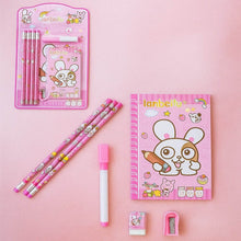 Kids' Stationery Kit: Wooden Pencils, Sharpener, Eraser, Diary (8 Pc Set) - dailyneed.life
