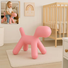 Plastic Cute Animal Puppy Chair,Creative Dog Low Footstool,Cartoon Foot Rest Stool for Bedroom Living Room Entrance Gift (1 Pc) - dailyneed.life