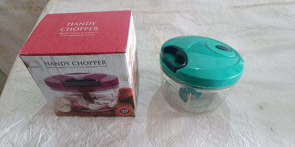 Handy Mini Plastic Vegetable Chopper Cutter, Onion Chopper Vegetables for Kitchen Accessories with 3 Blades - dailyneed.life